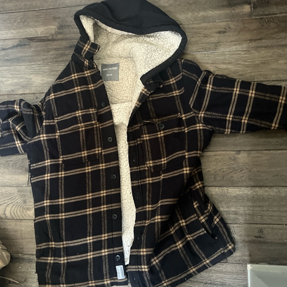 Hollister Cream Textured Jacket